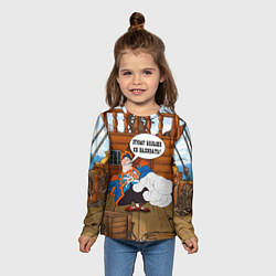 Лонгслив детский Остров сокровищ этому больше не наливать, цвет: 3D-принт — фото 2