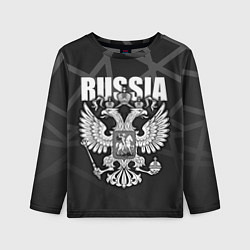Лонгслив детский Russia - герб РФ, цвет: 3D-принт