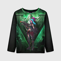 Лонгслив детский Jinx art arcane league of legends, цвет: 3D-принт