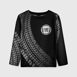 Лонгслив детский Fiat tire tracks, цвет: 3D-принт