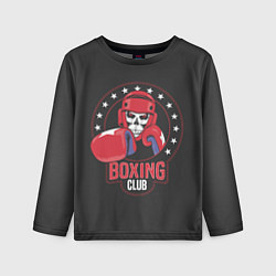 Лонгслив детский Boxing club - боксёр, цвет: 3D-принт