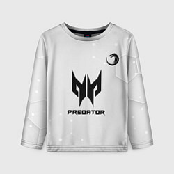 Лонгслив детский TNC Predator white, цвет: 3D-принт