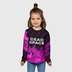 Лонгслив детский Dead Space pro gaming: символ сверху, цвет: 3D-принт — фото 2