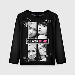 Лонгслив детский Blackpink - Autographs, цвет: 3D-принт