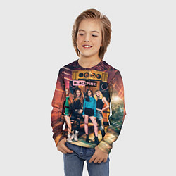 Лонгслив детский Blackpink girls poster, цвет: 3D-принт — фото 2