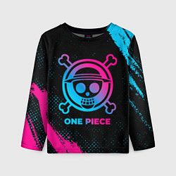 Лонгслив детский One Piece - neon gradient, цвет: 3D-принт