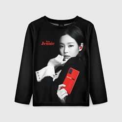 Лонгслив детский Blackpink Jennie Smartphone, цвет: 3D-принт