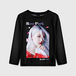 Лонгслив детский Blackpink Rose Red Kimono, цвет: 3D-принт