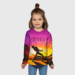 Лонгслив детский Queen Фредди Меркьюри, цвет: 3D-принт — фото 2