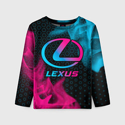 Лонгслив детский Lexus - neon gradient, цвет: 3D-принт