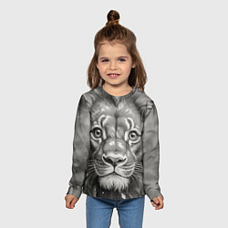 Лонгслив детский Лев вечерний, цвет: 3D-принт — фото 2