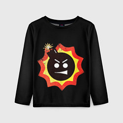 Лонгслив детский Serious Sam logo, цвет: 3D-принт