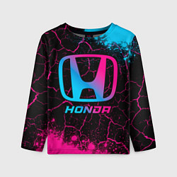 Лонгслив детский Honda - neon gradient, цвет: 3D-принт