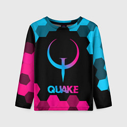 Лонгслив детский Quake - neon gradient, цвет: 3D-принт