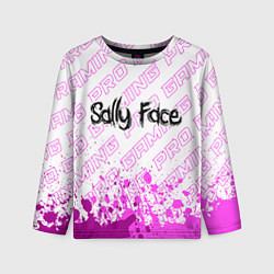 Лонгслив детский Sally Face pro gaming: символ сверху, цвет: 3D-принт