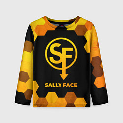 Лонгслив детский Sally Face - gold gradient, цвет: 3D-принт