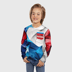 Лонгслив детский Made in Russia, цвет: 3D-принт — фото 2