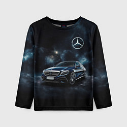 Лонгслив детский Mercedes Benz galaxy, цвет: 3D-принт