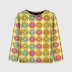 Лонгслив детский Smiley, цвет: 3D-принт