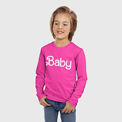 Лонгслив детский Барби ребенок, цвет: 3D-принт — фото 2