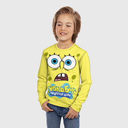 Лонгслив детский Спанч Боб квадратные штаны, цвет: 3D-принт — фото 2
