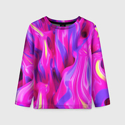 Лонгслив детский Pink blue texture, цвет: 3D-принт