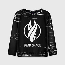 Лонгслив детский Dead Space glitch на темном фоне, цвет: 3D-принт