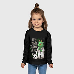 Лонгслив детский Время пришло - 2024, цвет: 3D-принт — фото 2