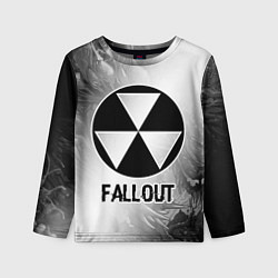 Лонгслив детский Fallout glitch на светлом фоне, цвет: 3D-принт