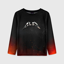 Лонгслив детский Алекс в стиле Металлика, цвет: 3D-принт