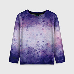 Лонгслив детский Абстракция - purple scales, цвет: 3D-принт