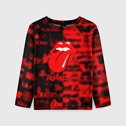 Лонгслив детский Rolling Stones logo групп, цвет: 3D-принт