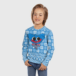 Лонгслив детский Huggy Wuggy christmas sweater, цвет: 3D-принт — фото 2
