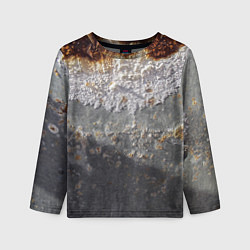 Лонгслив детский Коррозия металла гранж текстура, цвет: 3D-принт