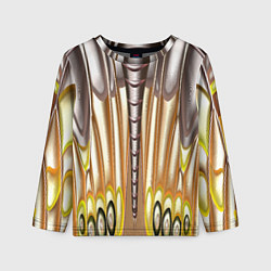 Детский лонгслив Абстрактный рисунок по мотивам крыла бабочки