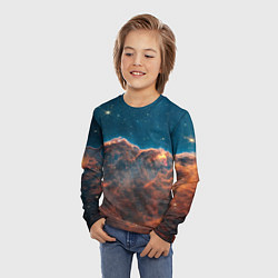 Лонгслив детский Туманность Киля наблюдаемая телескопом Уэбба, цвет: 3D-принт — фото 2