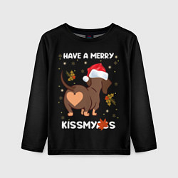 Лонгслив детский Have a merry kissmyass, цвет: 3D-принт