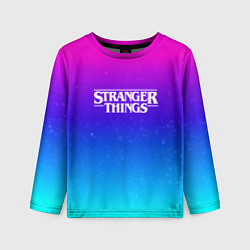 Детский лонгслив Stranger Things gradient colors