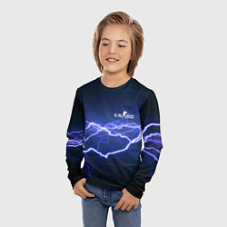 Лонгслив детский Counter Strike - lightning, цвет: 3D-принт — фото 2