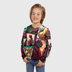 Лонгслив детский Animal GTA, цвет: 3D-принт — фото 2