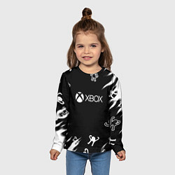 Лонгслив детский Ъуъ съука xbox mem, цвет: 3D-принт — фото 2