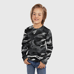 Лонгслив детский Неукротимый графит, цвет: 3D-принт — фото 2