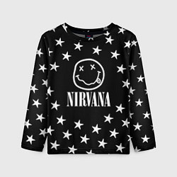 Лонгслив детский Nirvana stars steel, цвет: 3D-принт