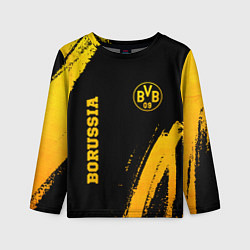 Детский лонгслив Borussia - gold gradient вертикально