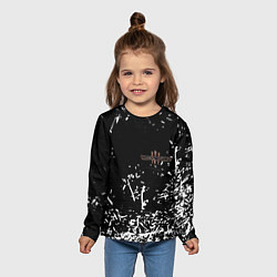 Лонгслив детский Three days grace краски, цвет: 3D-принт — фото 2