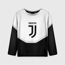 Лонгслив детский Juventus black geometry sport, цвет: 3D-принт