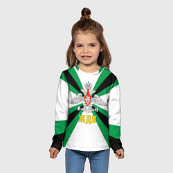 Лонгслив детский Железнодорожные войска России, цвет: 3D-принт — фото 2