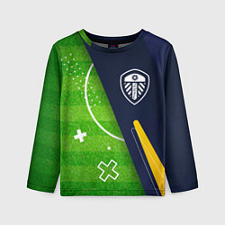 Детский лонгслив Leeds United football field
