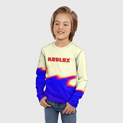 Лонгслив детский Roblox краски текстура game, цвет: 3D-принт — фото 2