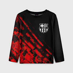 Детский лонгслив Barcelona sport grunge